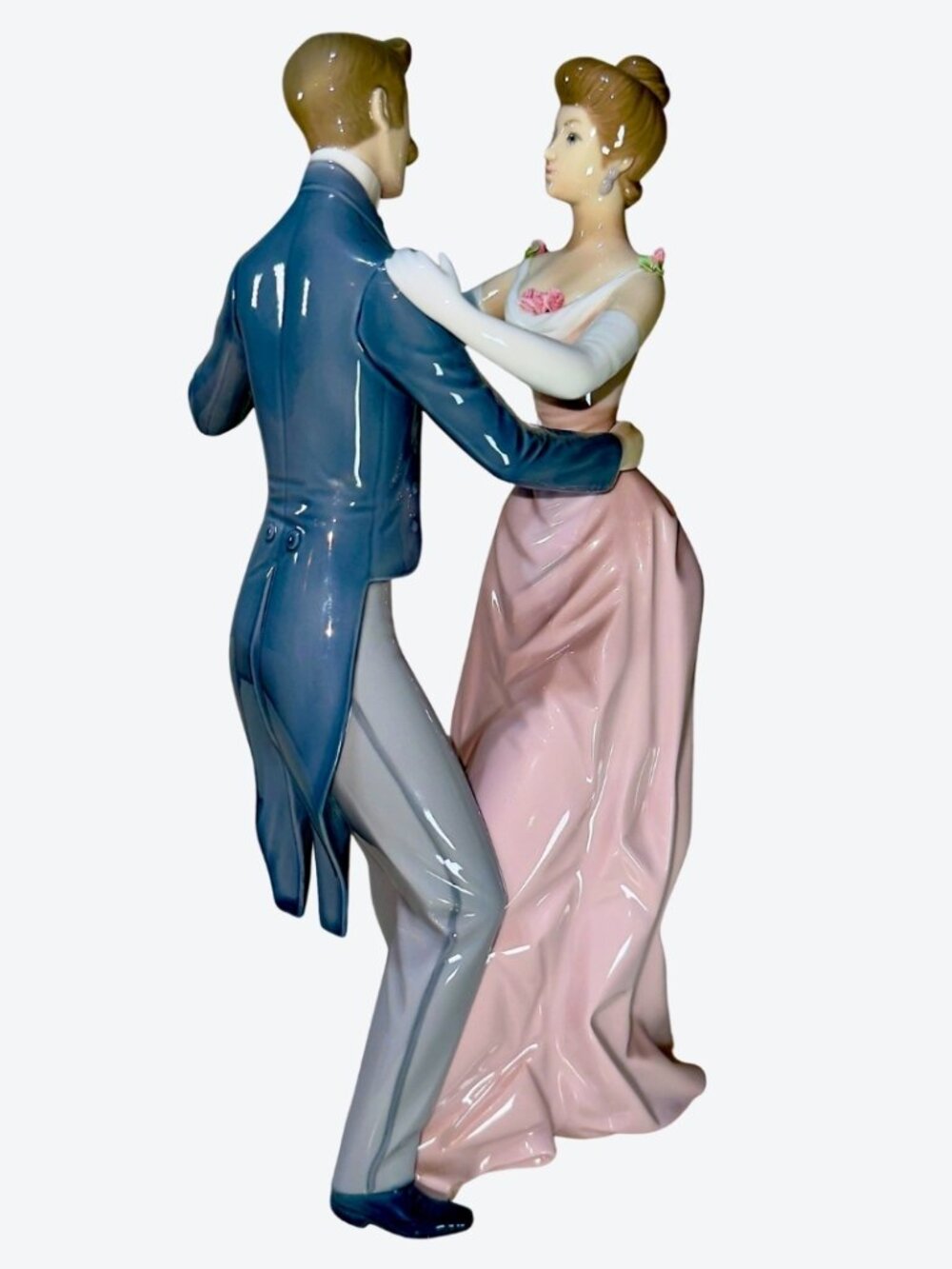 LLADRÓ Ballroom Dancing Couple Porcelain Figurine Retired Spain - Picture 15 of 15